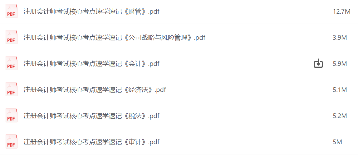 注册会计师考试核心考点速学速记 注册会计师考试核心考点速学速记